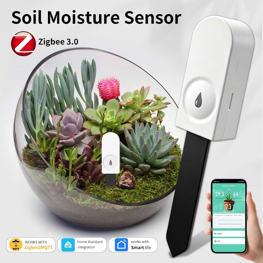App Smart Garden - Smart ZigBee Soil Moisture Sensor Temperature