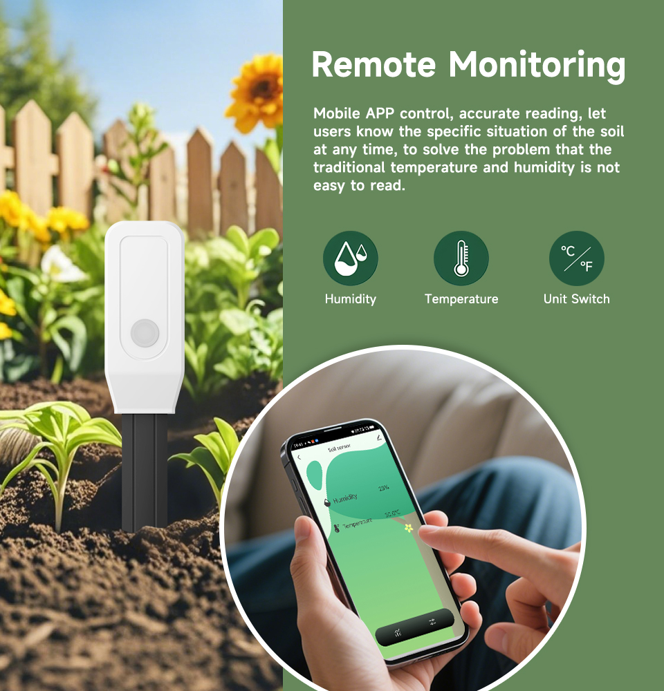 Smart Soil Tester Sensor, Zigb - App Smart Garden ulasan dan harga