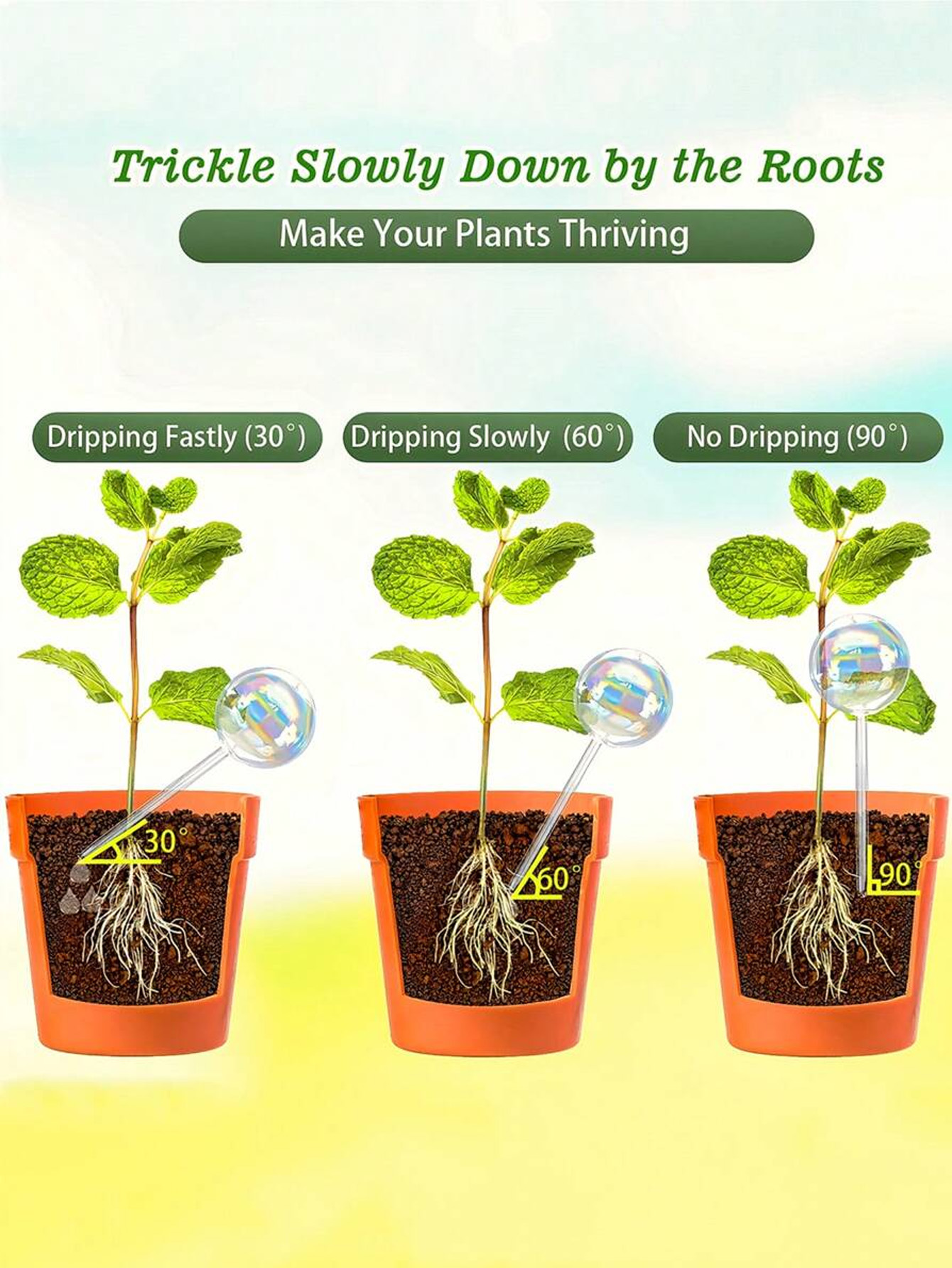 1/2/4pcs Rainbow Gradient Auto - Smart Garden Sprinkler ulasan dan harga