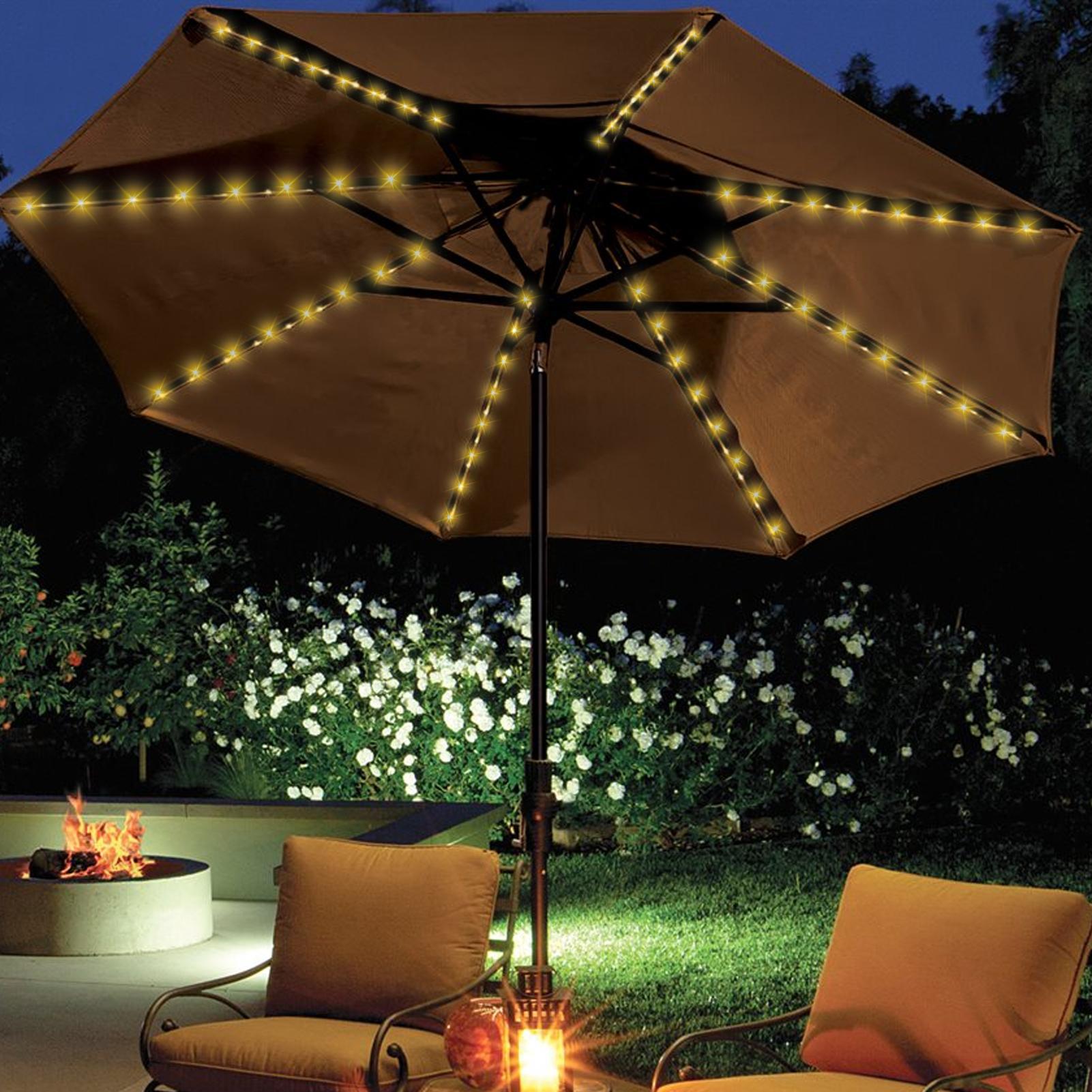 Garden LED Umbrella String Lig - Smart Garden Umbrella ulasan dan harga