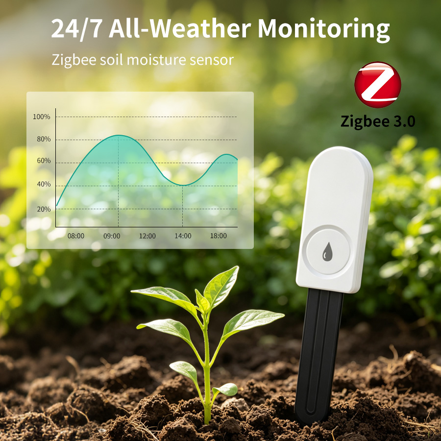 Smart ZigBee Soil Moisture Sen - App Smart Garden ulasan dan harga