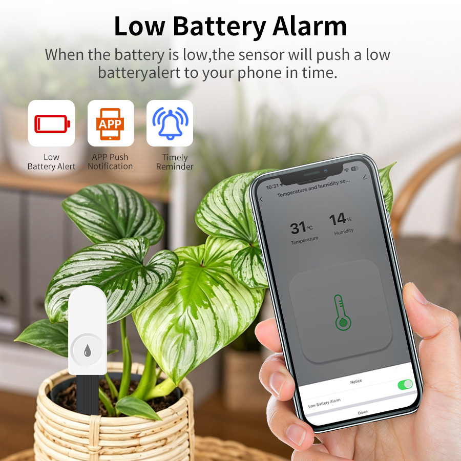 Smart ZigBee Soil Moisture Sen - App Smart Garden ulasan dan harga