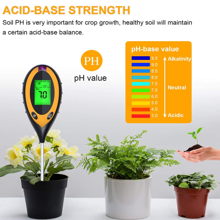 4 in 1 PH Light Temp Moisture  - Soil Test Digital ulasan dan harga