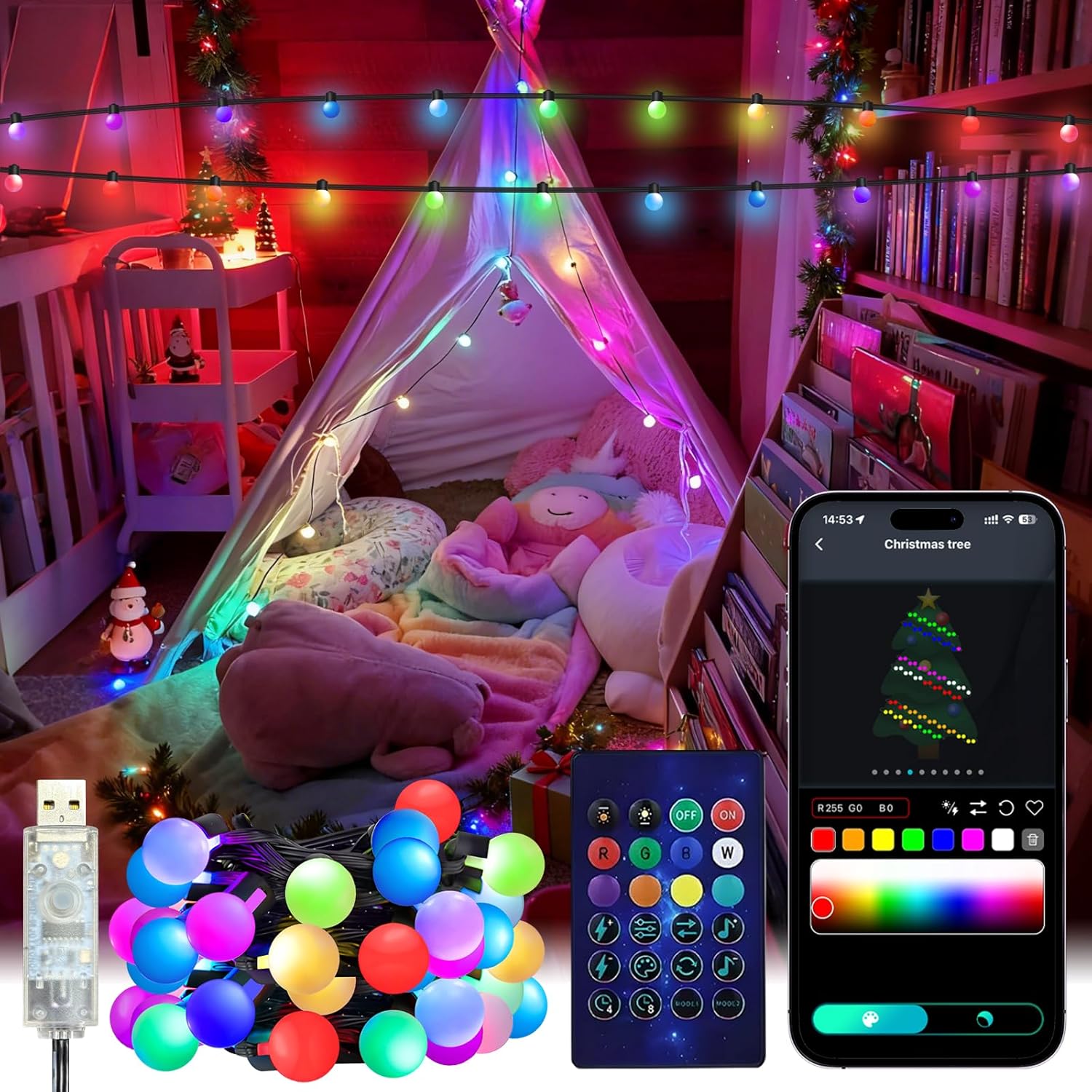 Smart Globe String Lights 5/10 - App Smart Garden ulasan dan harga