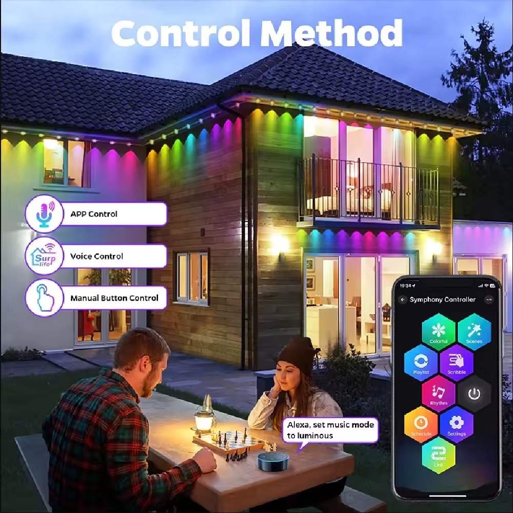 15M/30M/45M/60M/90M RGBIC Smar - App Smart Garden ulasan dan harga