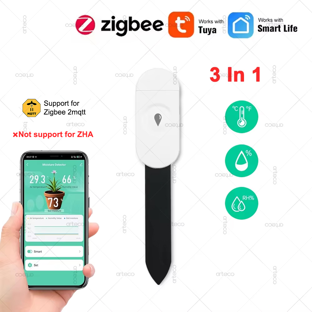 Tuya Zigbee Temperature Humidi - App Smart Garden ulasan dan harga