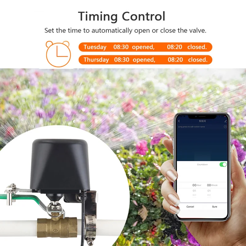 Smart WiFi Water Valve Zigbee  - Smart Garden Water ulasan dan harga