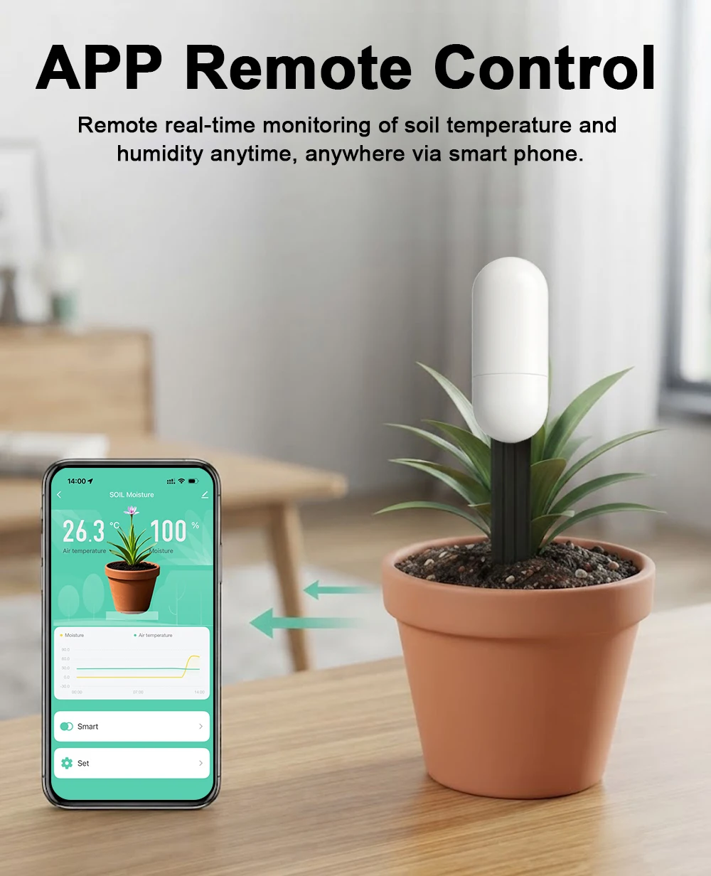 Tuya Zigbee Temperature Humidi - App Smart Garden ulasan dan harga
