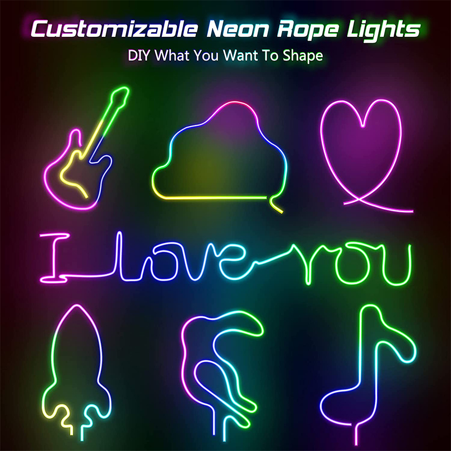 RGBIC LED Neon Strip 12V 96LED - App Smart Garden ulasan dan harga