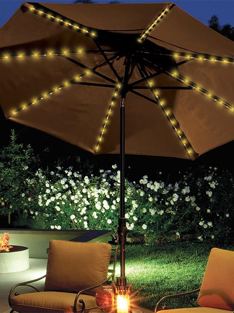 104 LED Umbrella String Light  - Smart Garden Umbrella ulasan dan harga