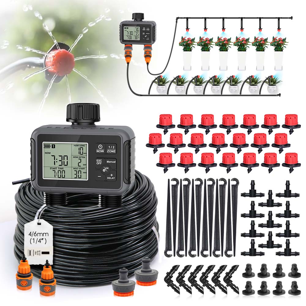 Dual Zone Independent Display  - Smart Garden Sprinkler ulasan dan harga