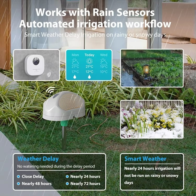 Tuya WiFi Smart Sprinkler Cont - Smart Garden Sprinkler ulasan dan harga