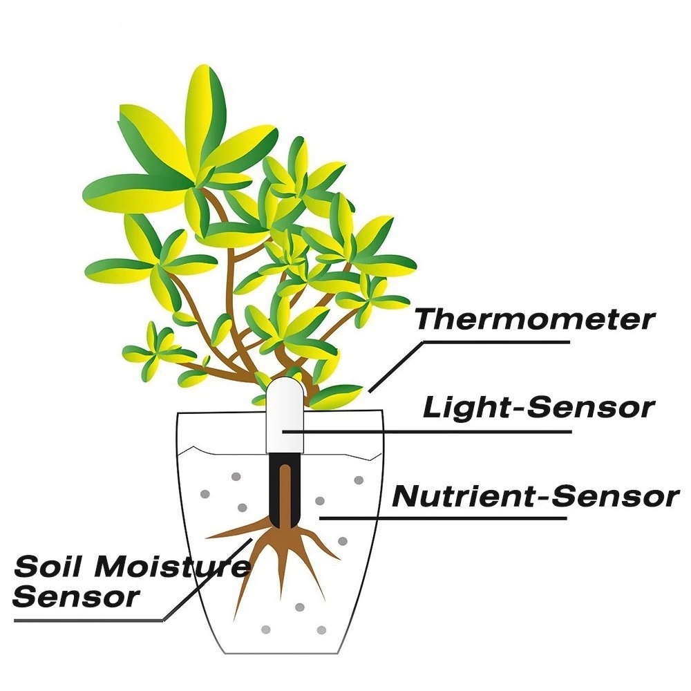 HHCC Flower Monitor Flora Gard - Smart Garden Water ulasan dan harga