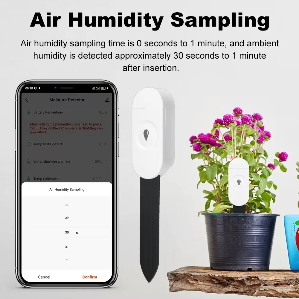 Zigbee Temperature Humidity Mo - App Smart Garden ulasan dan harga
